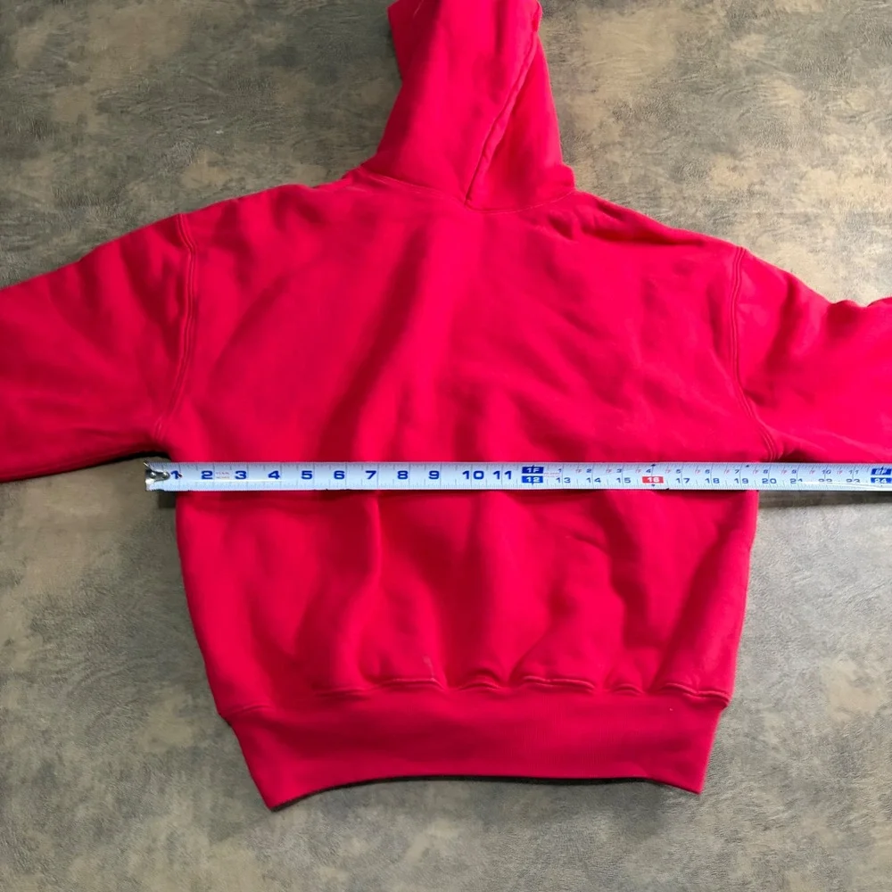 Yeezy Gap Double Layer Hoodie Kids Size L (10-11) Red FA21 701378-00 Youth